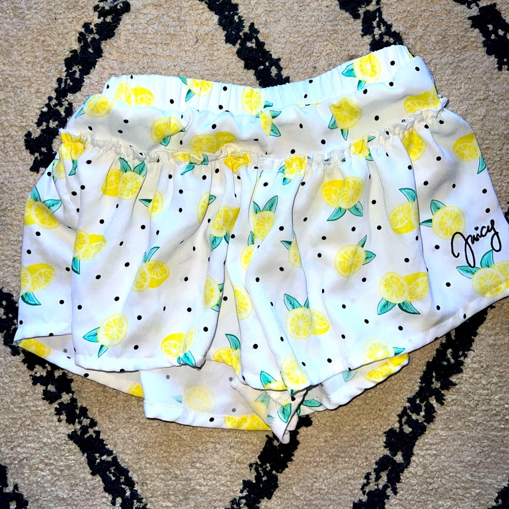 Little girls Juicy Couture Lemon Shorts